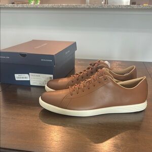 Cole Haan Men's Brown Leather Sneakers - SZ 15